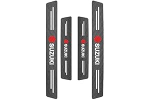 CIADAZ Car Door Sill Protector Strips for Suzuki Vitara 2014-2023, Protector Threshold Protective Strips Carbon Fiber Inner Accessories