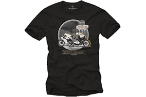 MAKAYA T-Shirt Moto Homme - Cafe Racer Tee Shirt Biker - Isle of Man TT