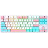 Ajazz K870T Pro Kablosuz Hot Swap Mekanik Oyun Klavyesi-RGB - 10 Adet Switch, Tuş ve Switch S&ouml;kme Aparatı Hediyeli (K870T Pro