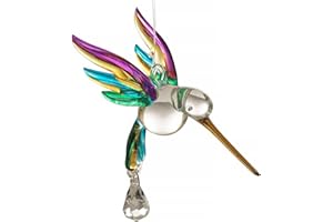 Wild Things Handmade Fantasy Glass Hummingbird Suncatcher Gift Tropical
