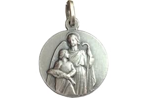 I G J 925 Sterling Silver Saint Raphael the Archangel Medal