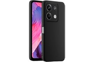 HULLIN Coque de Téléphone en Silicone Colorée, Adaptée à Redmi Note 13 5G (6.67") - Noir