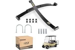 10L0L Golfwagen-Hinterblattfeder-Set für EZGO RXV, 2-Blattfeder-Set mit U-Blot Buchse und Hülsen für EZGO RXV Golfwagen ab 2008