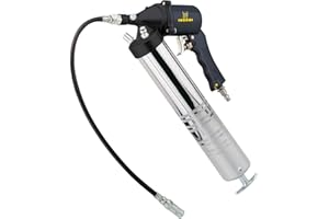 SCHNEIDER AIRSYSTEMS Schneider DGKD040025 prasa do smaru na sprężone powietrze (ręczna prasa smarowa, 0,6 l na skok, ciśnienie robocze 2-10 bar, w zestawie wąż przyłączeniowy 200 mm)