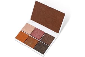 YITEXIN Tampons encreurs lavables de 7 couleurs - Grandes et petites tailles - Pour tampon, doigt, bricolage, papier et bois - Tampon encreur multicolore avec paillettes (Marron)