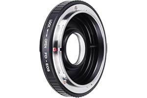 K&F CONCEPT FD-EOS Objektivadapter Adapter Canon Objektiv Adapterring für Canon FD FL Objektiv an Canon EOS EF Kamera mit Korrekturfilter und Deckel