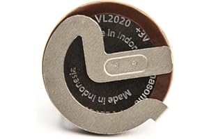 BenjiPower - Pile VL2020 Batterie Rechargeable 90 degrés 3 V pour Mini R50 R52 R53 BMW E39 E46 E53 E60 E61 E62 E81 E90 E91 E92 Ford Transit télécommandes CLÉ