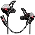 Wired Earbuds with Microphone, Battle Buds Wired Gaming Earbuds with Dual Microphone, Volume Control, Gaming Headset with Mic, Gaming Earphones Wired for Mobile Gaming, Switch, Xbox One, PS4, PS5, PC