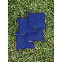 4 Cornhole Säckchen blau (Granulat oder Mais), 15 x 15 cm, 400g - Top Qualität made in Germany, handgemacht