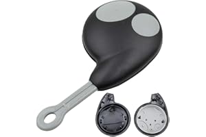 FOBTRONICS 2 Buttons Remote Key Fob Shell Case Compatible FOR Cobra Car Alarm 7777/1046 / 3193/7928 / 8188 GRAY-BLACK A-36