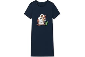 In One Clothing Mädchen Nachthemd lang, weicher Single-Jersey aus 100% Baumwolle