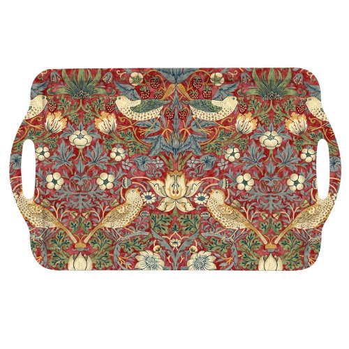 Morris y co para pimpernel tamaño grande strawberry thief bandeja