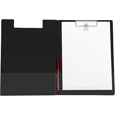 Lot De 4 Porte-Bloc A4 Avec Pince - Plastique, Couleurs Assorties, Pour Bureau, École, Restaurant