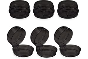 THATYRO 6 Pack Gas Stove Switch Protection Cover Clear Universal Gas Oven Knob Safety Covers with Matching Double-Sided Tape Stove Knob Locks for Gas Burners (Black)