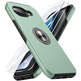 Doeshine Case for Google Pixel 10A with Magnetic Holder, Light Green | 2 Screen Protector,Camera Protection,TPU+PC,Military G