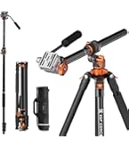 K&F Concept SA254M2 DSLR Camera Aluminum Tripod With Monopod And Ball Head Kit - View #12