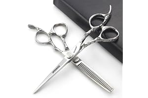 SHARONDS Tagliacapelli professionali da 6/7 pollici, tagliacapelli affilati in acciaio inossidabile, forbici specifiche per parrucchieri. (7 pollici -2pc-D)