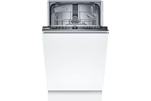 Bosch SPV2HKX42E Serie 2, Lavastoviglie Smart da incasso a scomparsa totale, 14 coperti, Cestelli personalizzabili, Terzo cestello posate, Zona lavaggio intensivo, Motore EcoSilence Drive, 45 cm.