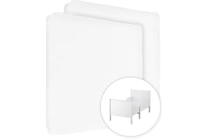 BABY COMFORT 2X Jersey 100% Cotton Fitted Sheet for 160 x 80 cm Extendable Toddler Junior Bed Mattress (White)