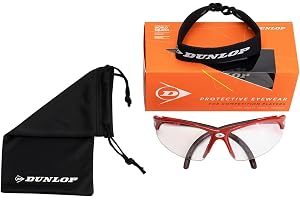 DUNLOP Squash Protective Eyewear WSF Approved Goggles for Competition Players