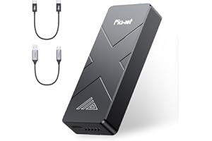 Fikwot FP110 SSD Externe 2 to USB4 40Gbps - Vitesse jusqu'à 3700 Mo/s avec Ventilateur de Refroidissement Disque SSD Portable Compatible iPhone 15/16 Pro, Tablettes, Mac, Windows etc