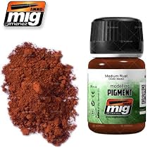 AMMO MIG-3005 Pigmente, 35 Ml – Medium Rost, Für Modellbau, Superfeine Natürliche Effekte