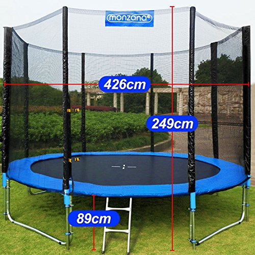 Trampolin Kindertrampolin Garten Set 426 cm + Netz Zubehör TÜV SÜD GS - 6