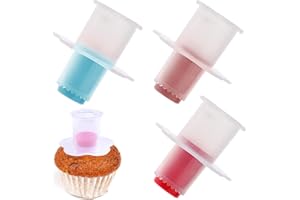 MENGYF 3 Pcs Cupcake Plunger Corer Cupcakes Filling Tool Cake Digging Holes Device Cupcake Corers Plunger Cutter Pastry Decoration Divider Mold Cake Decoration