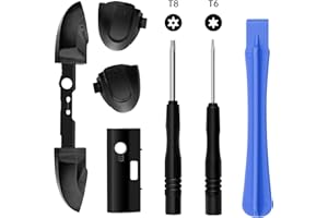 Mcbazel Botones de Repuesto LB RB LT RT, Botones de Parachoques con Kit de Destornillador T6 T8 Compatible con Controlador Xbox Series X/S