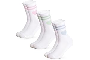 Occulto Damen Herz Tennis Socken 3er Pack (Modell: Venus), Sport Socken