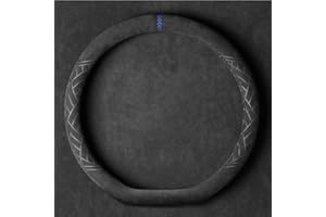 EXOGUN Auto Volante Copertura per Volkswagen VW Golf/Polo 5 6 7 8 GTE GTI GTD Clubsport Antiscivolo Interno Coprivolante Auto Traspirante Durevole Coprivolanti Universale,Blue- D Type