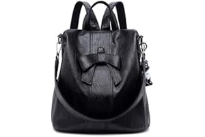 DEERWORD Mujer Bolsos Mochila Casual Bandolera Marca Mediano Antirrobo Italianos PU Cuero 5255 1 Piezas