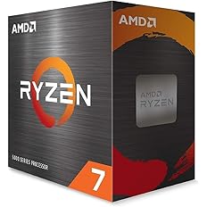 AMD Ryzen 7 5800X Processeur (8 Cœurs/16 Threads, 105W TDP, Socket AM4, 36 Mo Cache, jusqu'à 4,7 Ghz Fréquence Boost, sans Ve