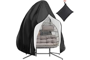 AUPERTO Hängesessel Abdeckung 200x230cm, Abdeckplane hängesessel schutzhülle Abdeckhauben mit PU-Überzug Hängekorb Hängestuhl Schutzhülle, 210D