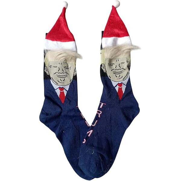 Chaussettes Drôles Trump 3D Avec Cheveux - Cadeau Décalé, Unisexe, Pour Soirées Entre Amis