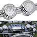 Produktbild Uhr und Thermometer für Motorrad-Lenkerhalterung, 2,2 cm und 2,5 cm, Universal, Wasserdicht, Motorrad-Lenker-Thermometer-Uhr