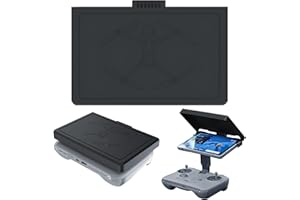 Craznick RC Pro 2 Controller Sun Hood - Screen Protector Sunshade Cover Adjustable Angle for DJI Mavic 4 Pro/Mini 4 Pro/Air 3/Air 3S Drone Remote Control Accessories Black