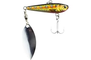 FISHN REALSPINNY Spinner Bait, gabarit, Spinner Bait, poids: 20g, taille: 5, cm, Spinner: 3,8cm, leurre artificiel, pour la pêche à la mouche des poissons prédateurs tels que le brochet, la perche, la truite, la perche, le sandre