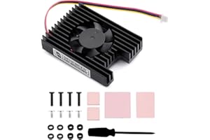 Waveshare CM5 Cooling Fan Dedicated All-in-one 3007 Cooler Lüfter, Compatible with Raspberry Pi Compute Module 5, 5V Power Supply, PWM Speed Adjustment, with Thermal Tapes