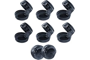 Dtoterul Cache Boutons de Cuisinière à Gaz 8 Pièces Protecteur de Boutons de Four Couverture de Bouton Couvre Boutons de Cuisinière Couverture de Bouton Four Protections pour Cuisinière à Gaz