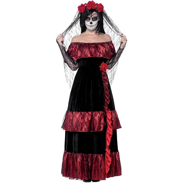 FIESTAS GUIRCA | Disfraz de Catrina Infantil (3-4/Años) - Vestido y Diadema - Disfraces de Día de Muertos, Halloween y Fiestas Mexicanas - Ideal para FIESTAS GUIRCA | Disfraz de Catrina Infantil (3-4/Años) - Vestido y Diadema - Disfraces de Día de Muertos, Halloween y Fiestas Mexicanas - Ideal para
