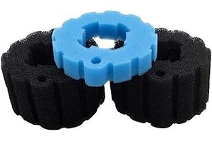 Snner Tampon de Filtre en Mousse de Remplacement, kit de Filtre à Support, Solutions de Bassin de Mousse de Remplacement, compatibles avec Le Seau Biopress Oase