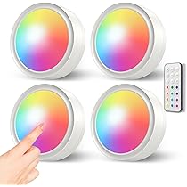 Luci LED Sottopensile Ricaricabili - 6 Pezzi, 13 Colori, Telecomando | Per Armadi, Scale, Vetrine - Foto 4