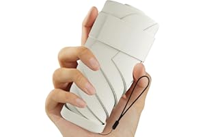 COPULAN Windproof Mini Travel Folding Umbrella - UPF 50+ Sun & Rain Protection, Small Compact Lightweight Design Fits in Pocket or Bag, Eco-Friendly Fabric Wallet Umbrella for Commuter, Men Women Boys Girls