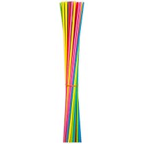 100 Pailles En Papier Multicolores - Jetables Et Écologiques - Pour Fêtes, Anniversaires, Goûters