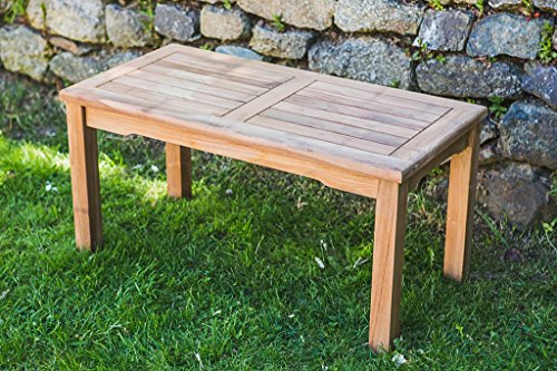 Rectangular Solid Teak 90cm Coffee Table
