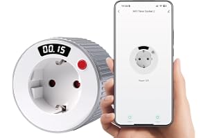 Jadeshay Timer, nedräkningstimer, nedräkningstimer 15 minuter till 24 timmar växellåda roterande drift, en strömbrytare med digital skärm 3120 W, 240 V för hushållsapparater (L