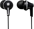 Panasonic RP-HJE125E-K In-Ohr-Kopfhörer (Drei Paar Pass-Stücke, 10-24.000 Hz, 1,1 m Kabel) schwarz