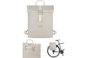 LARKSON Sacoche Vélo Beige - Tammo Bike - Sac à Dos Multifonctionnel 2 en 1 & Sacoche Arrière Bicyclette - Hydrofuge
