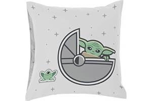 Jay Franco Star Wars Mandalorian The Cutest Bounty 100% Baumwolle Kissenbezug 80x80 cm